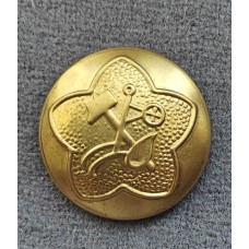 Пуговица Рабоче-Крестьянской Красной Армии, обр. 1918г., диаметр 22 мм. Желтый прибор.